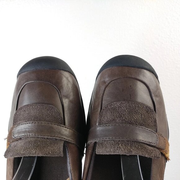 Merrell Eden Moc Womens 8 Shoes Brown Leather Slip On Casual Loafers - Picture 7 of 9